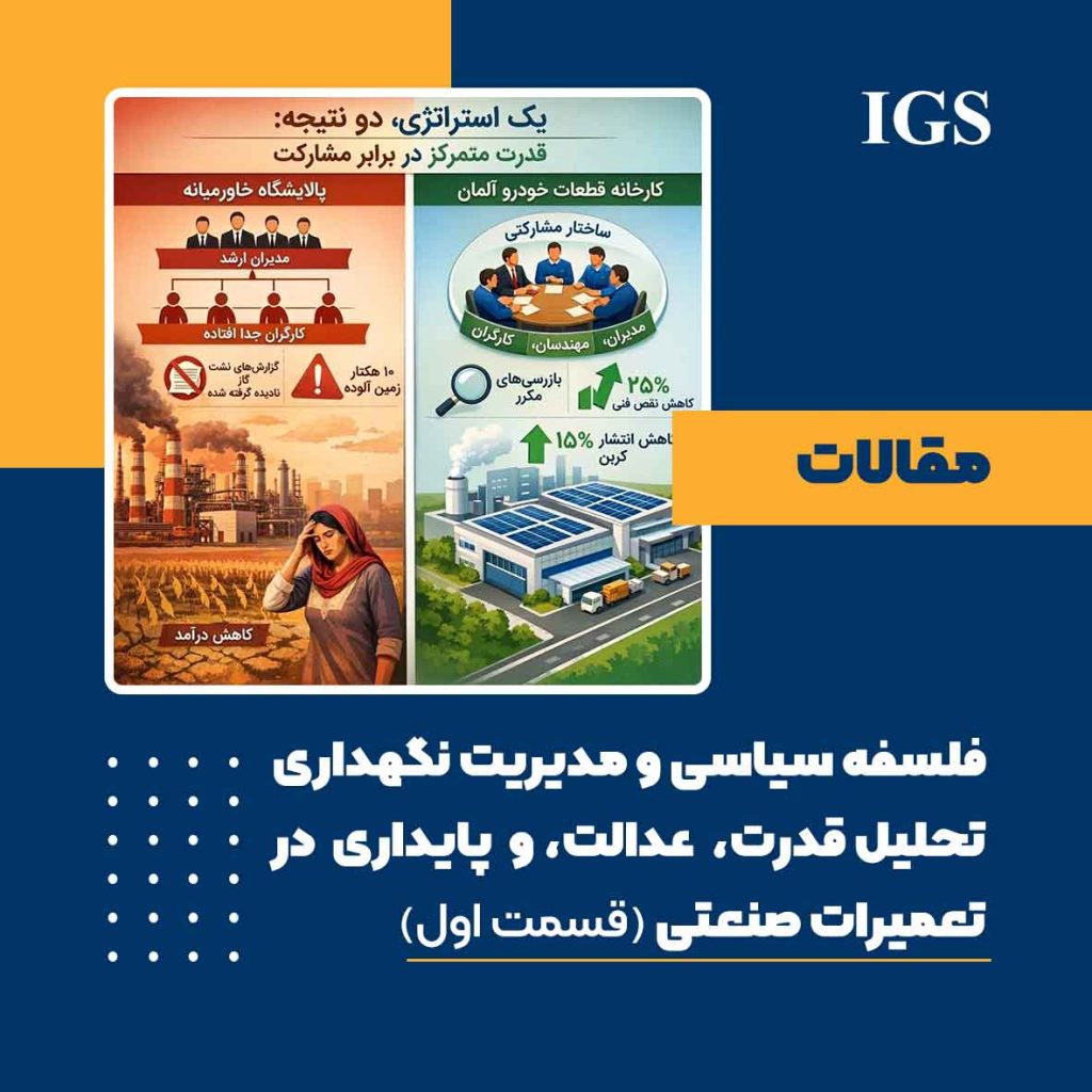 فلسفه سیاسی و مدیریت نگهداری شماره 1
